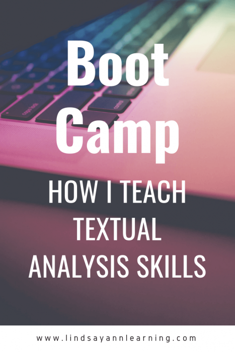 Textual Analysis Basic Skills and No-Prep Lessons for English Class