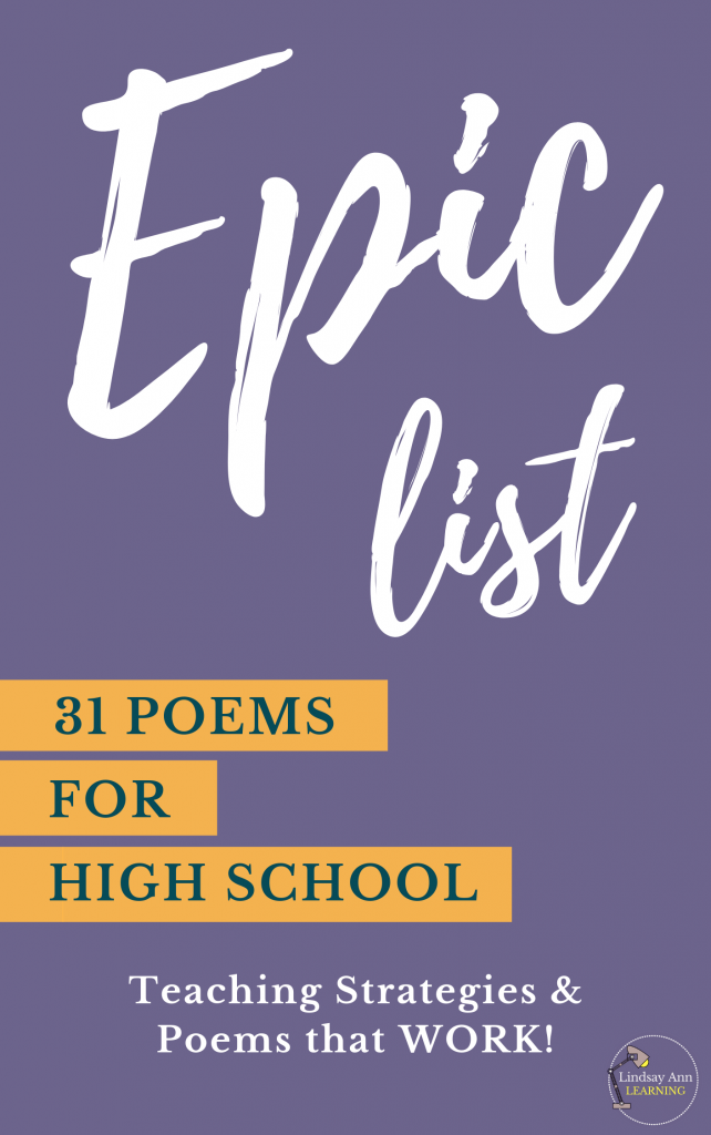 31 Engaging Poems for High School English Class - English Teacher Blog