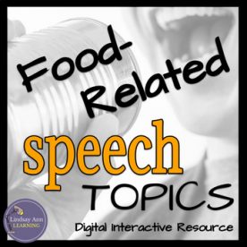 demonstrative speech topics food