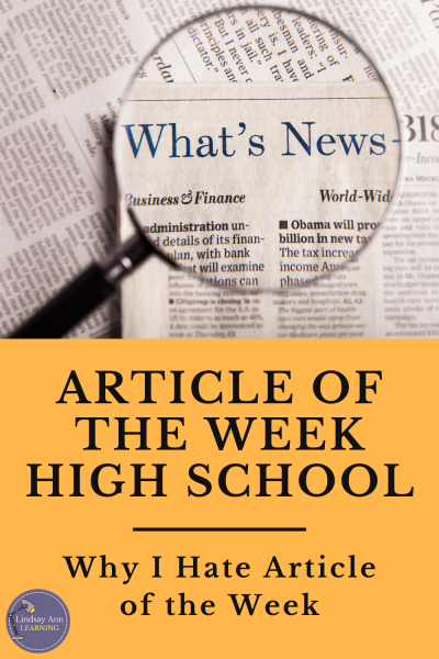 Article of the Week: Love it or hate it? - Lindsay Ann Learning