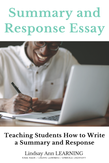 Teaching Students How to Write a Summary and Response